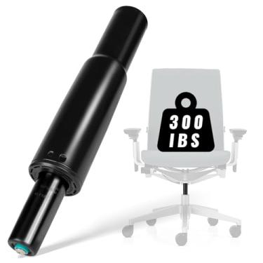 Imagem de BROODAY Substituição de cilindro de cadeira de escritório para cadeira de escritório Steelcase Leap V2, cilindro de gás ativado superior, ajuste de altura de 11,4 cm, capacidade de carga 350N, preto