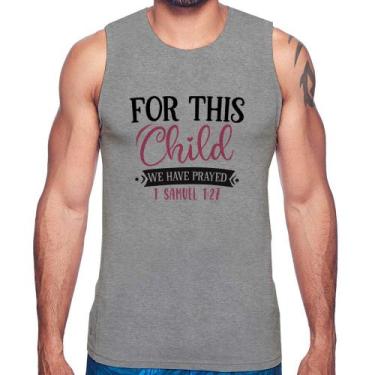 Imagem de Regata For This Child We Have Prayed - Foca na Moda, Cinza, M