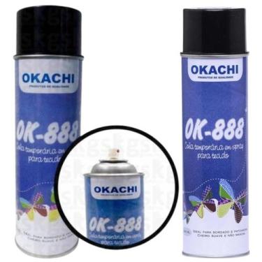Imagem de Kit 2 Colas Spray Temporária Patchwork Bordados Artesanatos  - Okachi