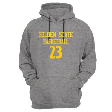 Imagem de Blusa Moletom Capuz Basquete Golden State Basketball Núm 23 - Loja Cli