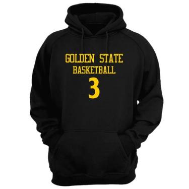 Imagem de Blusa Moletom Capuz Basquete Golden State Basketball núm 3 - Loja Clic