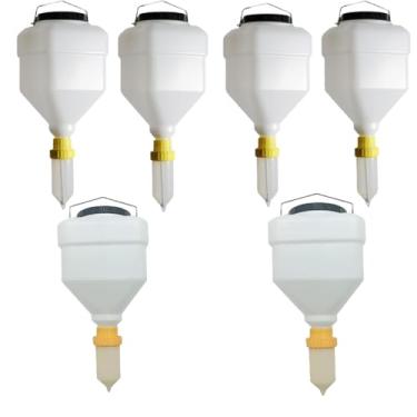 Imagem de Conjunto de dispensador de condimentos à prova de vazamento, 3,5 L/5,5 L garrafas de molho reutilizáveis para ketchup, mostarda, churrasco, óleo - ideal para cozinha comercial e catering (pacote com 2