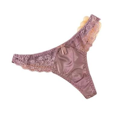 Imagem de Calcinha G-String Sexy De Cintura Baixa Estilo Europeu Sem Costura Com