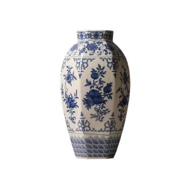 Imagem de Vasos de cerâmica chinesa, ornamentos criativos para arranjo de flores, restaurante, mesa, entrada, dispositivo de flores hidropônicas, vaso de mesa (C)