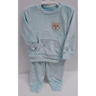 Imagem de Conjunto Bebê Menino Plush Bordado Inverno Lessa Kids B9297-Masculino