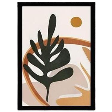 Imagem de Quadro Folhagem Abstrato 24X18Cm - Com Vidro