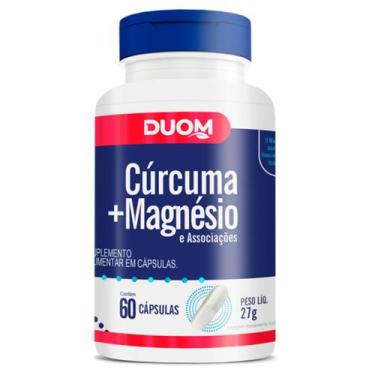 Imagem de Cúrcuma + Magnésio Suplemento Alimentar 60 Cápsulas Duom