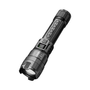 Imagem de Lanterna Tática LED De Alta Potência 2000LM Recarregável USB Para Camp