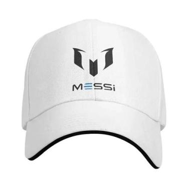 Imagem de Boné Ajustável Preto Messi 10 Para Futebol, Beisebol, Hip Hop, Masculi