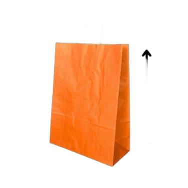 Imagem de 10 Sacola De Papel Kraft Presente Colorida 23,5X10X31,5Cm