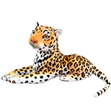 Imagem de Pelúcia Realista Onça Leão Tigre Filhote Bichos Safari Nicho - Nikity 