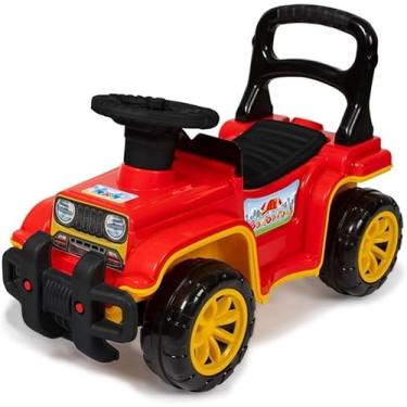 Imagem de Carrinho de Passeio Infantil Jip Jip Bombeiro – Brinquedo de Empurrar Resistente e Divertido
