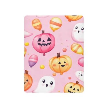 Imagem de xigua Lençol de berço Kawaii Ghosts para meninas e meninos, macio e respirável, adequado para berço padrão e cama infantil 68,5 x 99 cm
