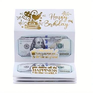 Imagem de Envelopes de dinheiro de aniversário com 6 compartimentos para presentes em dinheiro | Cartões de feliz aniversário para meninos e mulheres | Porta-presente de dinheiro