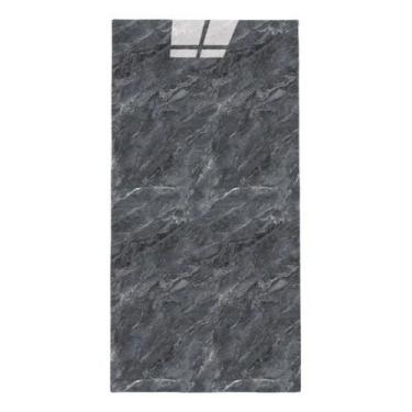 Imagem de Kit 10 Placas Decorativa Parede Efeito Mármore Autocolante Cor:Cinza E