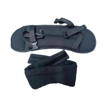 Imagem de Máscara De Dormir Ajustável Preta 3D Contornada Para Viagem, 100% Bloq