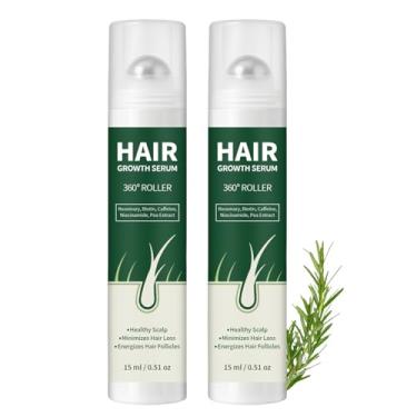 Imagem de Sérum para crescimento capilar com biotina, extrato de ervilha, niacinamida e cafeína, soro de alecrim para couro cabeludo, barba e cabelo corporal, auxilia no crescimento de cabelos mais espessos e