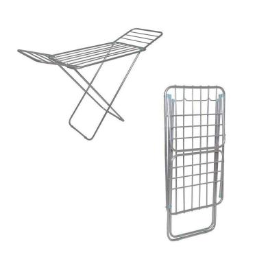 Imagem de Varal De Alumínio Retrátil De Chão Com Abas