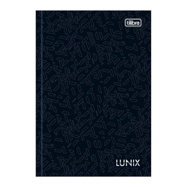 Imagem de Caderno Brochura Pequeno Capa Dura 1/4 Lunix Tilibra 80 Folhas Premium Alta Qualidade Preto