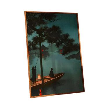 Imagem de Arte De Parede De Pinheiro Antigo Sem Moldura, Decoração Zen Japonesa 