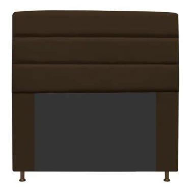 Imagem de Cabeceira estofada argentina 140cm casal  suede marrom - ma decor - MA