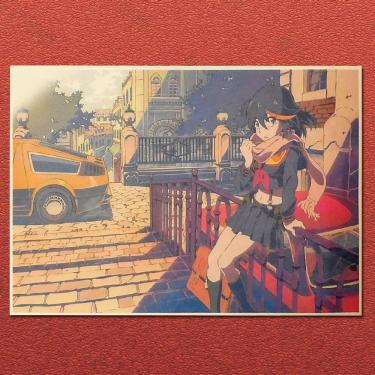 Imagem de Pôster Kill la Kill Anime Satsuki Kiryu em moda 42x30cm