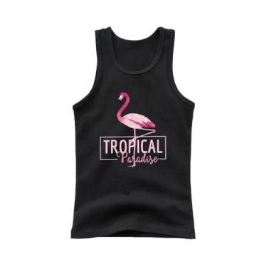 Imagem de Camiseta Regata De Algodão Sem Mangas Para Meninas Com Estampa De Coru