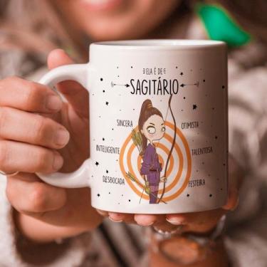 Imagem de Caneca Personalizada Signos - Ela É De Sagitário - 325ml - ABRAKADABRA