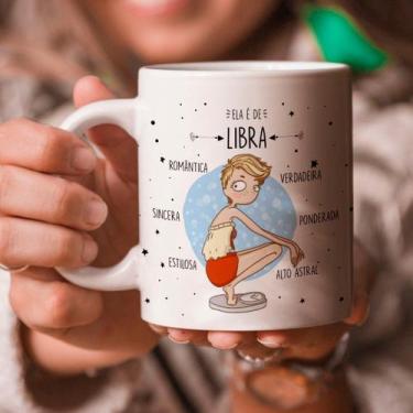 Imagem de Caneca Personalizada Signos - Ela É De Libra - 325ml - ABRAKADABRA33