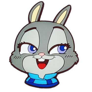 Imagem de Ímã de geladeira Zootopias Judys Hopps Anime para crianças 6x6cm - Yiw