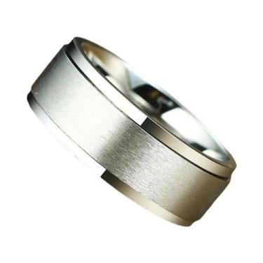 Imagem de Anel Giratório Masculino De Aço Inoxidável 6/8mm Com Runas Viking Para