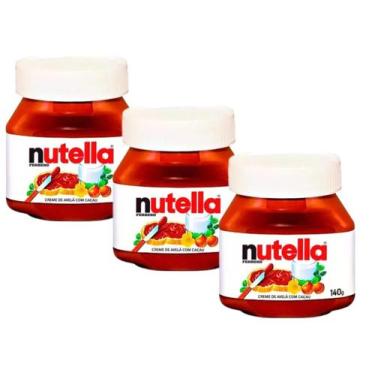 Imagem de Nutella Creme de Avelã Ferrero Pote 140g - 3 unid, 140g, 1