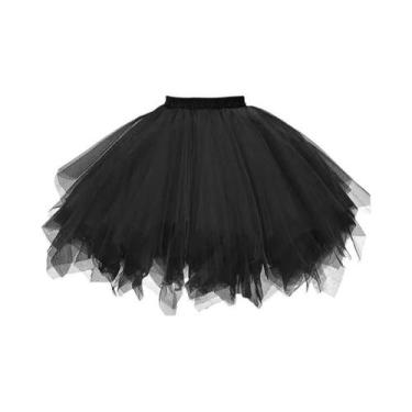Imagem de Saia Tutu Rockabilly Feminina Para Fantasias De Carnaval, Dança Adulta