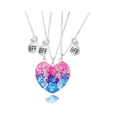 Imagem de Colar Com Pingente Magnético De Lantejoulas Coloridas Para Melhores Am