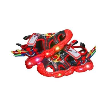 Imagem de Sandálias Esportivas LED Do Homem-Aranha Para Meninos, Disney, Verão, 