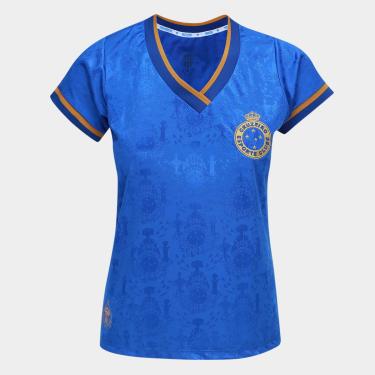 Imagem de Camisa Cruzeiro RetrôMania Tríplice Coroa 2003 Feminina-Feminino