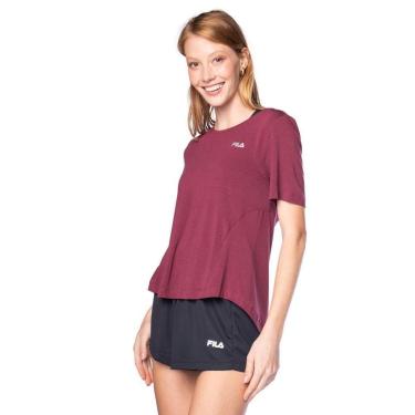 Imagem de Camiseta Feminina Fila Future Sports Flow Vinho-Feminino