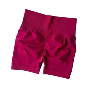 Imagem de Shorts Esportivos De Cintura Alta Para Mulheres, Modelagem Que Levanta