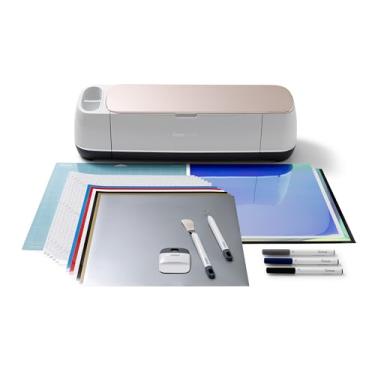 Imagem de Cricut - Kit Maker, inclui máquina de corte Cricut Maker, transfer para tecidos, vinil permanente, folha de transferência, bases de corte, conjunto de ferramentas e lâminas para corte de Feltro