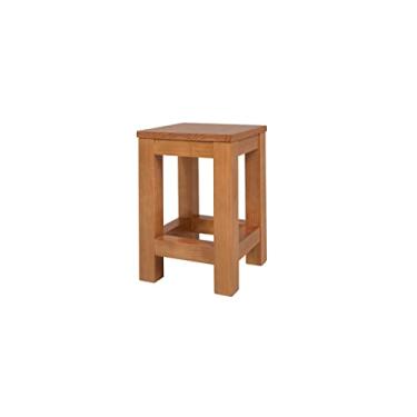 Imagem de Banqueta Madeira Baixa Puerto Meu Móvel de Madeira - Nozes