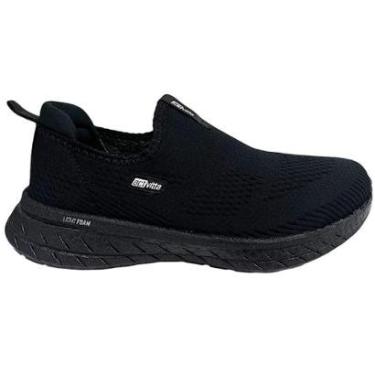 Imagem de Tênis Actvitta Calce Fácil Masculino 4931.103 Preto/Preto-Masculino
