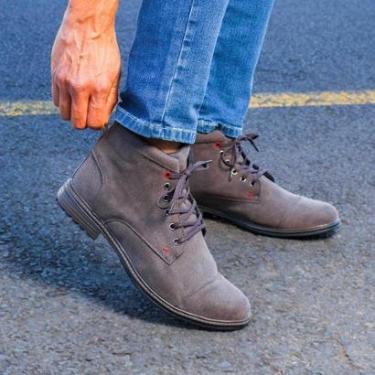 Imagem de Bota Masculina Casual Coturno Confortável Leve Macio Resistente Antiderrapante Dia A Dia-Masculino