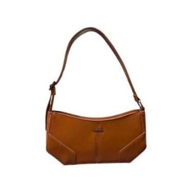 Imagem de Bolsa Feminina Colcci Shoulder Brand De Ombro Pequena Caramelo-Feminino