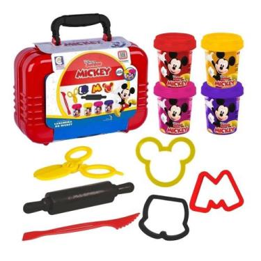 Imagem de Kit Massinha - Lancheira Do Mickey - Disney Junior Brinquedo Infantil 