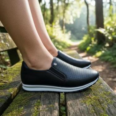 Imagem de Tênis Feminino Via Uno Slip On Calce Fácil Jogging Casual-Feminino