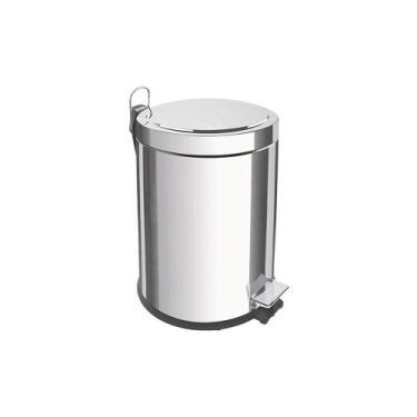 Imagem de Lixeira Tramontina Brasil Com Pedal 3l Redonda Inox 94538103