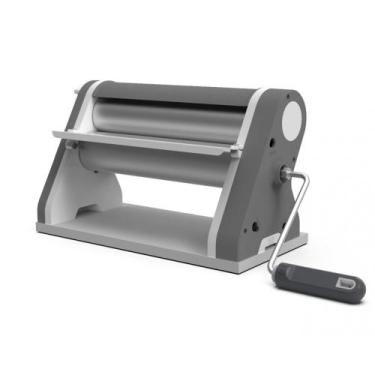 Imagem de Cilindro de Massas Manual Anodilar Cromado Cinza Estilo 28cm