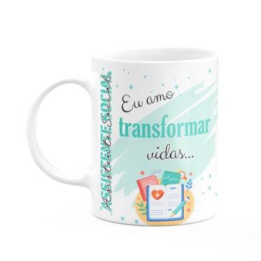 Imagem de Caneca de Profissões - Sou Assistente social - 325ml - JPS INFO