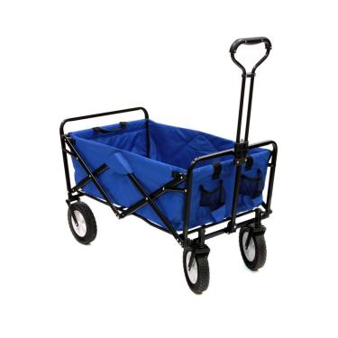 Imagem de Carrinho Dobrável Wagon para Transporte com Estrutura em Aço Galvanizado Compacto Preto...