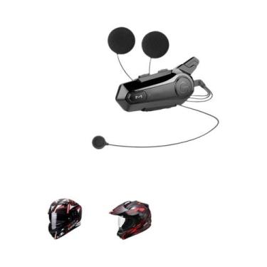 Imagem de Intercomunicador Bluetooth 5.0 Para Capacete De Moto X1 Plus, Headset 